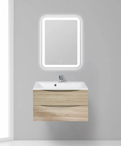 Тумба под раковину BelBagno Marino 80 MARINO-800-2C-SO-WO-P подвесная Rovere Bianco МДФ / ЛДСП