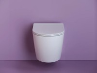 Унитаз Ceramicanova Uno Rimless CN11001 подвесной Белый с сиденьем Микролифт фарфор подвесной