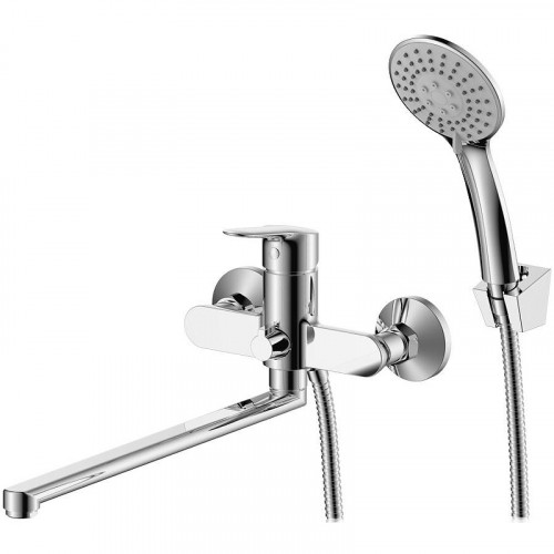 Смеситель для ванны WesnaArt Tis TIS21-320 универсальный Хром