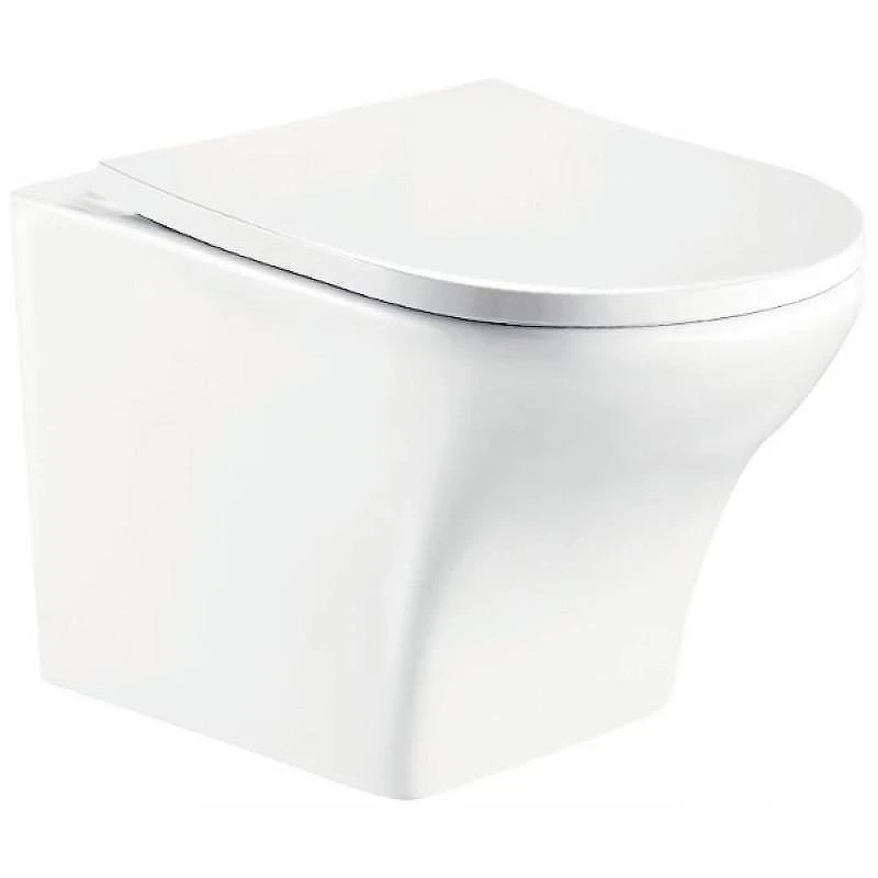 Комплект унитаза с инсталляцией WeltWasser AMBERG 350 ST + ODENBACH 004 GL-WT + AMBERG RD-WT 10000006566 цвет Белый глянцевый с сиденьем Микролифт и клавишей смыва цвет Белый