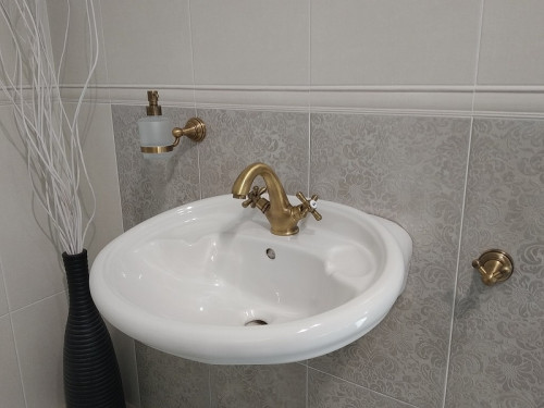 Смеситель для раковины Rav Slezak Morava retro MK128.5SM Бронза латунь