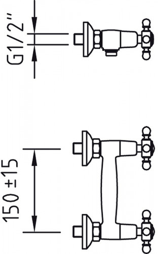 Смеситель для душа Paini Tango TNCR511 Хром