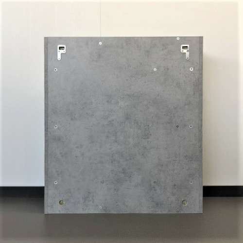 Зеркальный шкаф Comforty Осло 60 00-00006490 Бетон светлый МДФ / ЛДСП, стекло