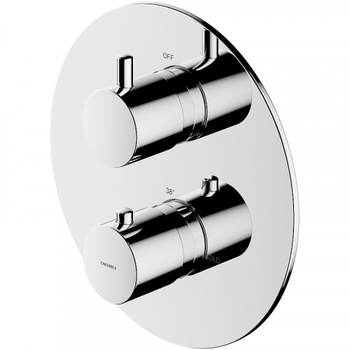 Смеситель для душа Omnires Y Y1236ROCR с термостатом Хром встраиваемый