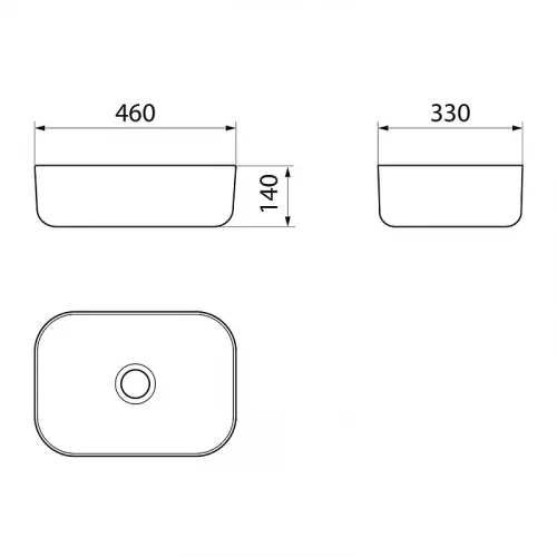 Раковина-чаша Point Венера 46 PN43073WB Белая