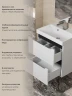 Тумба под раковину Uperwood Tanos 70 2930205141 подвесная цвет Белый матовый Графит матовый