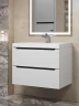 Тумба под раковину Uperwood Tanos 70 2930205141 подвесная цвет Белый матовый Графит матовый