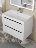 Тумба под раковину Uperwood Tanos 70 2930205141 подвесная цвет Белый матовый Графит матовый
