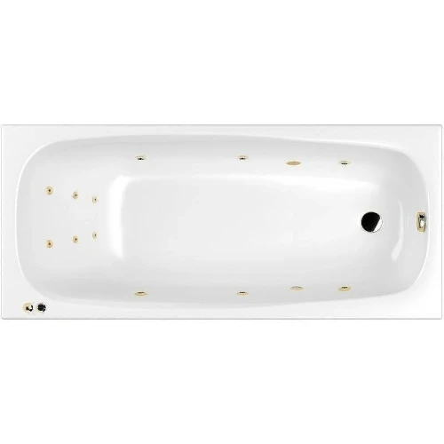 Акриловая ванна Whitecross Layla 180x80 0102.180080.100.LINE.GL с гидромассажем