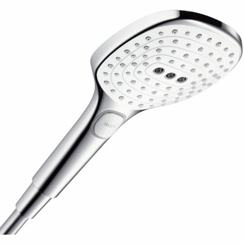 Душевая лейка Hansgrohe Raindance Select Е 26520400 Хром Белый пластик