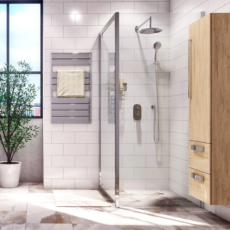 Душевой уголок WasserKRAFT Berkel 120x100 48P10 профиль Хром стекло прозрачное