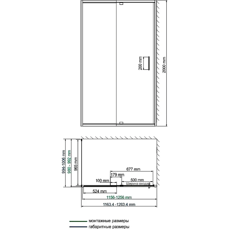 Душевой уголок WasserKRAFT Berkel 120x100 48P10 профиль Хром стекло прозрачное