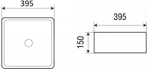 Раковина-чаша WeltWasser Elbach 20755 MB 40 10000005793 Черная матовая фаянс накладная