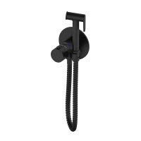 Гигиенический душ со смесителем Oliveeka Y OL-829909-MB с термостатом цвет Черный матовый