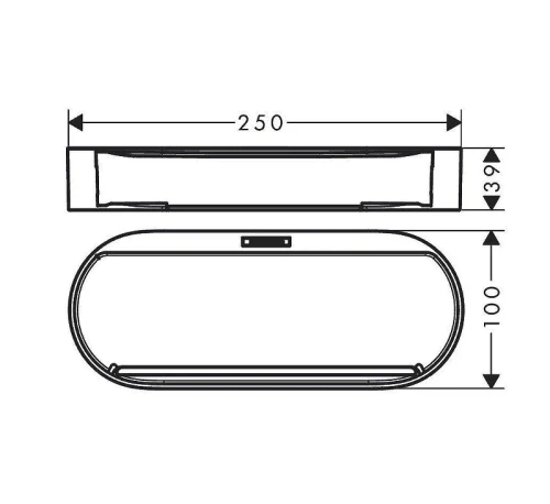 Корзина для аксессуаров Hansgrohe WallStoris 27913670 цвет черный матовый