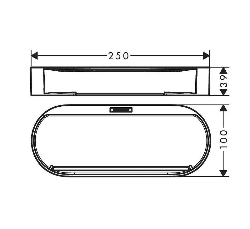 Корзина для аксессуаров Hansgrohe WallStoris 27913670 цвет черный матовый