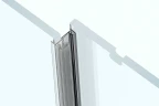 Душевой уголок Allen Brau Fantasy 140x80 3.11008.00 + 3.11011.00 профиль Хром стекло прозрачное