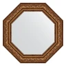 Зеркало Evoform Octagon 75х75 BY 7391 в багетной раме - Виньетка состаренная бронза 109