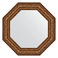 Зеркало Evoform Octagon 75х75 BY 7391 в багетной раме - Виньетка состаренная бронза 109