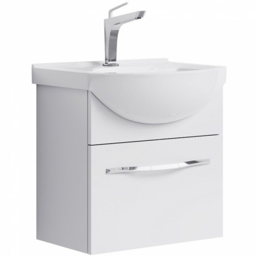Тумба под раковину Aqwella Аллегро 50 Agr.01.05/1 подвесная Белая МДФ / ЛДСП