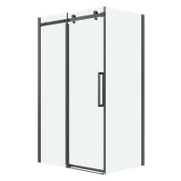 Душевой уголок Grossman Classic 140x80 120.K33.04.1480.42.00 профиль Графит сатин стекло прозрачное