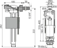 Сливная арматура Alcaplast SA2000K 3/8" CHROM с боковой подводкой G 1/2 цвет Хром