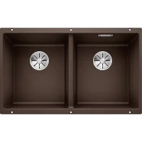 Кухонная мойка Blanco Subline 350/350-U 523583 Кофе искусственный камень (литьевой мрамор) встраиваемый