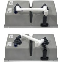 Кухонная мойка Blanco Subline 350/350-U 523583 Кофе искусственный камень (литьевой мрамор) встраиваемый