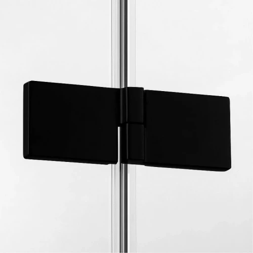Душевая дверь New Trendy Avexa Black 140 L EXK-1558 профиль Черный стекло прозрачное