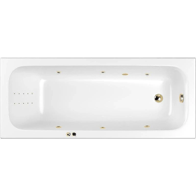 Акриловая ванна Whitecross Vibe 180x75 0105.180075.100.LINENANO.GL с гидромассажем