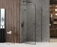 Душевой уголок New Trendy Avexa Black 90х90 L EXK-1576 профиль Черный стекло прозрачное