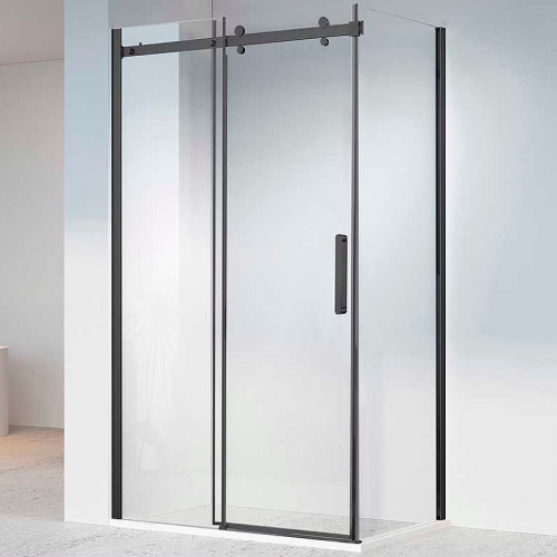 Душевой уголок Vincea Como-N 140x80 VSR-4CN8014CLB профиль Черный стекло прозрачное