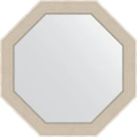 Зеркало Evoform Octagon 49х49 BY 3871 в багетной раме - Травленое серебро 52 мм