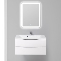Тумба под раковину BelBagno Marino 90 MARINO-900-2C-SO-BL-P подвесная Bianco Lucido МДФ / ЛДСП