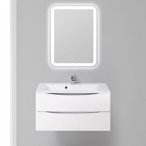 Тумба под раковину BelBagno Marino 90 MARINO-900-2C-SO-BL-P подвесная Bianco Lucido МДФ / ЛДСП
