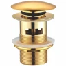 Донный клапан CeramaLux RD011 Click-Clack Золото