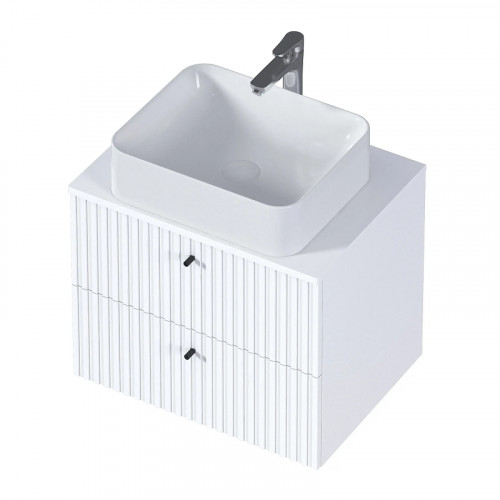 Тумба под раковину 1MarKa Desire 60П Ц0000033177 подвесная цвет Монолит айсберг Эмаль белая