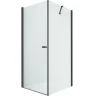 Душевой уголок New Trendy New Soleo Black 70х100 D-0229A/D-0116B профиль Черный стекло прозрачное