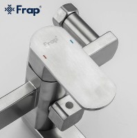 Смеситель для ванны Frap H805 F22805 универсальный Нержавеющая сталь нержавеющая сталь на стену