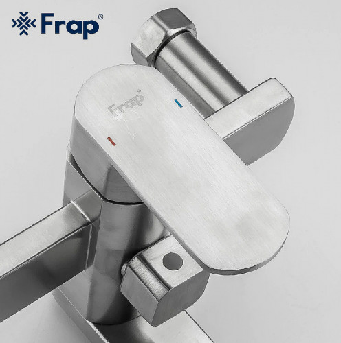 Смеситель для ванны Frap H805 F22805 универсальный Нержавеющая сталь нержавеющая сталь на стену