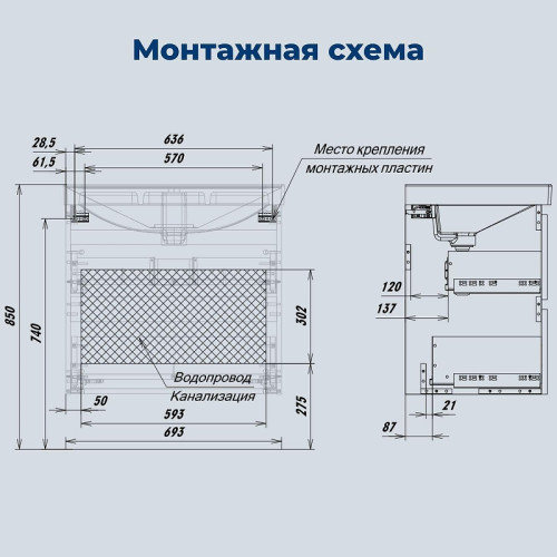 Тумба с раковиной
