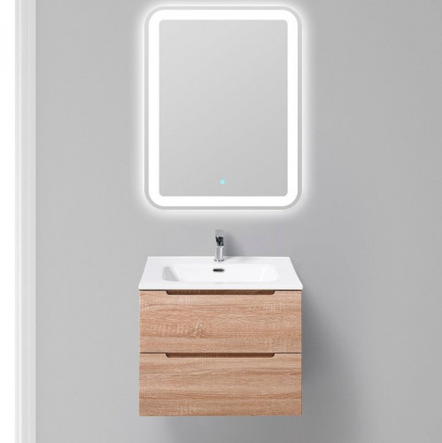 Тумба под раковину BelBagno Etna 60 ETNA-600-2C-SO-WO-P подвесная Rovere Bianco МДФ / ЛДСП