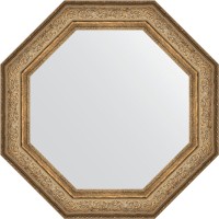 Зеркало Evoform Octagon 81х81 BY 3852 в багетной раме - Виньетка античная бронза 109 мм стекло