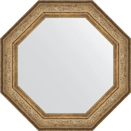 Зеркало Evoform Octagon 81х81 BY 3852 в багетной раме - Виньетка античная бронза 109 мм стекло