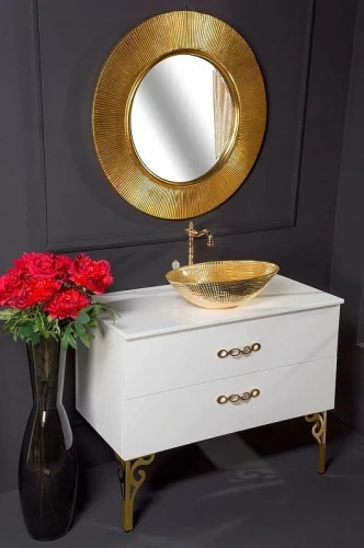 Зеркало Boheme NeoArt Shine 82 528-G Золото стекло