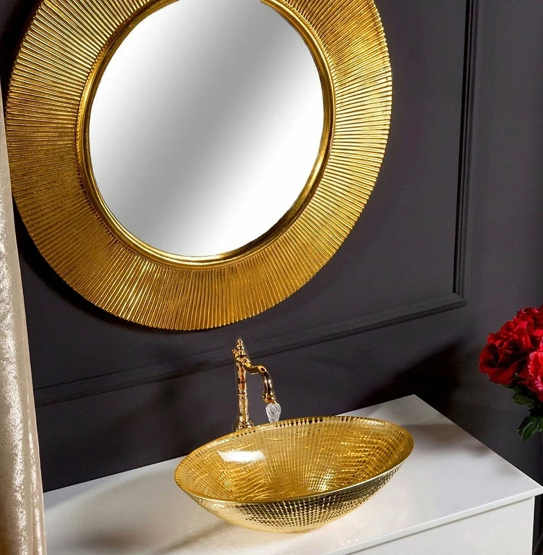Зеркало Boheme NeoArt Shine 82 528-G Золото стекло