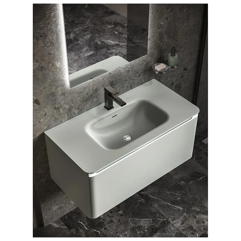 Мебельная раковина Knotlor Грация 90 FWB110900BEM цвет Серый шелк
