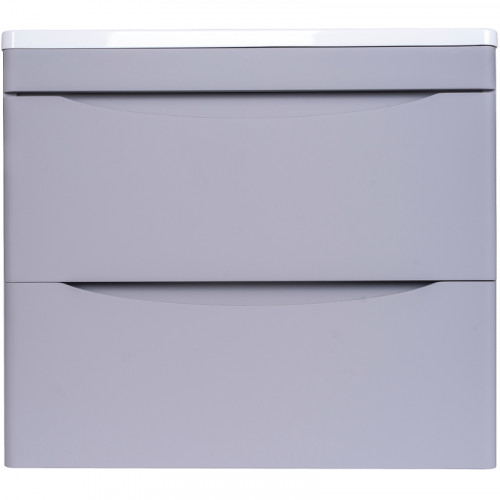 Тумба под раковину Style Line Бергамо 60 СС-00002317 подвесная Серая антискрейч МДФ / ЛДСП