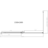 Душевой уголок Vincea Dice 150x90 VSR-4D9015CLGM профиль Вороненая сталь стекло прозрачное