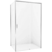 Душевой уголок New Trendy Prime Chrome 100х80 R D-0299A/D-0123B профиль Хром стекло прозрачное